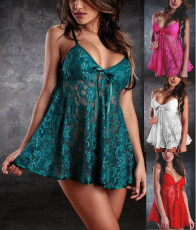 Cheap Flower Lace Babydoll Dress YQ-128