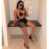 Sexy Rhinestone Party Two Piece Set TE-3694