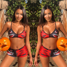 Camouflage Printed Two piece Shorts Set LSL-6240