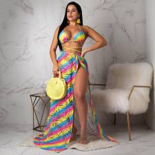 Sexy Printed 3pcs Swimsuit Bikini Set ORY-5097