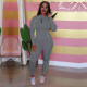 Casual Long Sleeve Top And Pants 2 Piece Suits TE-3861