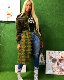 Camouflage Print Mesh Patchwork Jacket Coats MIL-072