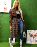 Camouflage Print Mesh Patchwork Jacket Coats MIL-072