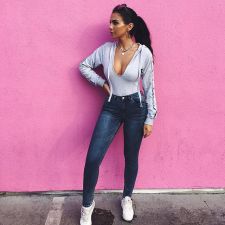 Casual Solid Hoodies Hooded Sweatshirt Tops FNN-8035