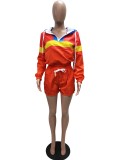 Casual Tracksuit Hooded Two Piece Shorts Set LSD-8292