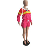 Casual Tracksuit Hooded Two Piece Shorts Set LSD-8292