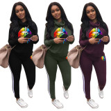 Solid Color Casual Two Piece Sets LSD-8623