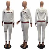 Fashion Ribbed Casual Sports Suit CM-119