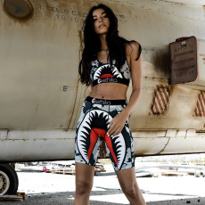 Casual Fitness Tank Top Shorts Two Piece Sets BN-9176