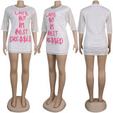 Sexy Letter Sequin Dress SFY-068