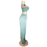 Sexy Tube Top And Pants Two Piece Suits AIL-083