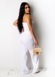 Sexy Tube Top And Pants Two Piece Suits AIL-083
