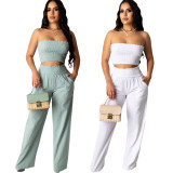 Sexy Tube Top And Pants Two Piece Suits AIL-083