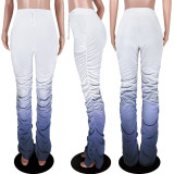 Gradient Temperament Slim Micro-flare Pants ASL-6253