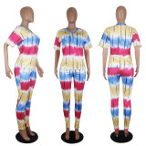 Plus Size V Neck Long Pants Two Piece Sets Without Mask SHD-9280