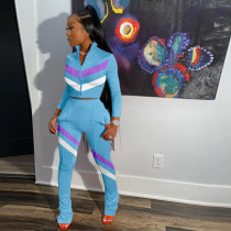 Autumn And Winter New Fashion Casual Splice Sports Suit TK-6111