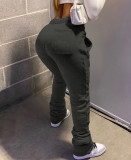 Plus Size Solid Casual Drawstring Sweatpants CH-8139