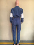 Casual Sports Patchwork Two Piece Pants Set ORY-5172