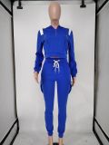 Solid Hooded Long Sleeve Two Piece Pants Set NK-8586