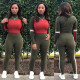 Casual Sports Long Sleeve Two Piece Suits SMR-9745