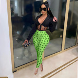 Sexy High Waist Dollar Print Skinny Pants SFY-170