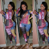 Cashew Flower Sexy Lace Up Jumpsuit GLF-8090