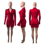 Sexy Long Sleeve Bodycon Mini Dress NIK-198