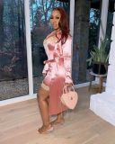 Sexy Velvet Strap Mini Dress+Long Cloak 2 Piece Sets TR-1095