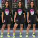 Tongue Print T Shirt And Shorts Two Piece Sets LSD-8714