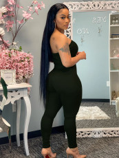 Solid Off Shoulder Tight Tube Jumpsuits WSM-5228