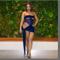 Sexy Mesh See Through Night Club 2 Piece Sets BDF-8057