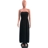 Solid Off Shoulder Strapless Maxi Dress OMY-0020