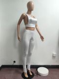 Sexy Solid Backless Sleeveless 2 Piece Pant Sets JPF-1037