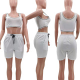 Casual Sports Tank Top Shorts 2 Piece Sets TK-6172