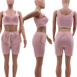 Casual Sports Tank Top Shorts 2 Piece Sets TK-6172