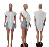 Fashion Casual Solid Color Shirt LSD-9154