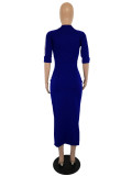 Plus Size Fashion Casual Dress YS-8221