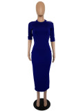 Plus Size Fashion Casual Dress YS-8221