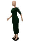 Plus Size Fashion Casual Dress YS-8221