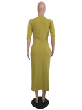 Plus Size Fashion Casual Dress YS-8221
