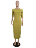 Plus Size Fashion Casual Dress YS-8221