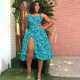 Fashion Sexy Sling Print Dress WPF-8005