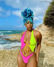 Sexy Hollow Out Strappy One-Piece Swimsuit BGN-176