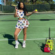 Casual Printed Tank Top+Culottes Skirt 2 Piece Sets SHD-9371