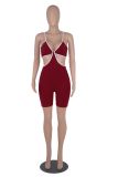 Sexy Hollow Out Sling One-Piece Romper MZ-2656