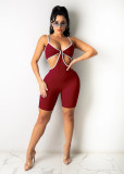 Sexy Hollow Out Sling One-Piece Romper MZ-2656