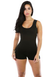 Casual Solid Sleeve One-Piece Romper MZ-2088