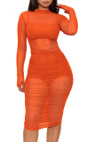 Sexy Mesh See Through Club Dress+Cami Top+Shorts 3 Piece Sets MZ-2482