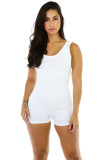 Casual Solid Sleeve One-Piece Romper MZ-2088