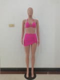 Fashion Sexy Spring And Summer Bikini Halterneck Swimwear Three Piece Set AL-200